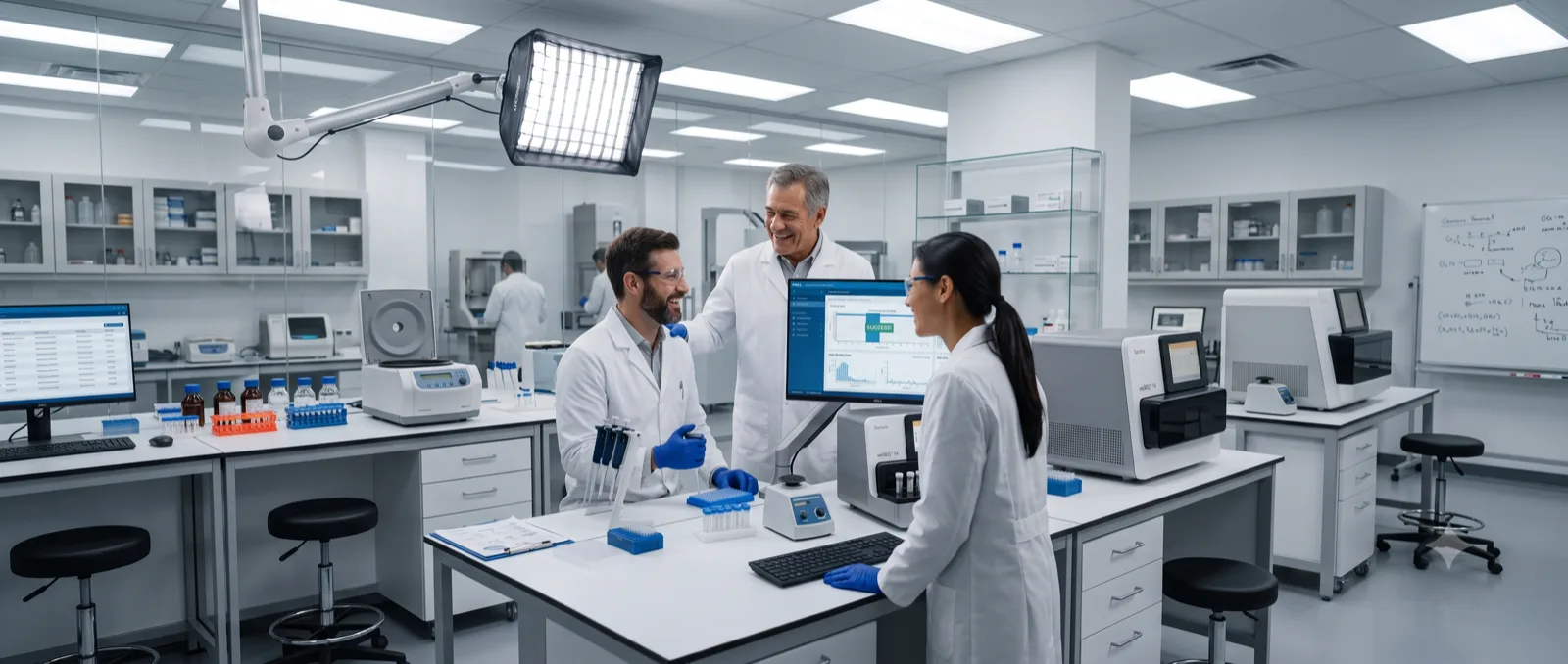 Zespół weSEQ.IT w laboratorium NGS podczas sekwencjonowania próbek